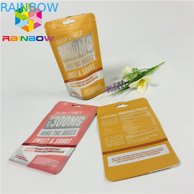 En plastique réutilisables tiennent des sacs Matt de poche de tirette fini avec la fenêtre claire avant