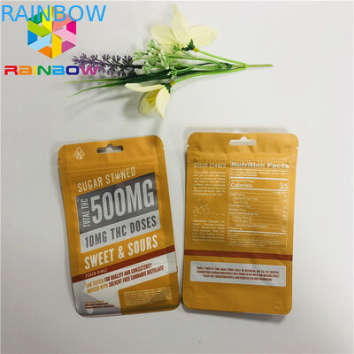 Sachets en matière plastique Nuts de casse-croûte empaquetant Customzied imprimant la fenêtre claire avec la tirette rescellable