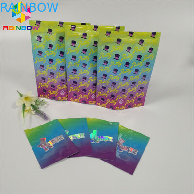 La poche d'aluminium de preuve d'odeur empaquetant Runtz met en sac des biscuits/pilule/application gommeuse d'ours