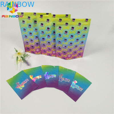 La poche d'aluminium de preuve d'odeur empaquetant Runtz met en sac des biscuits/pilule/application gommeuse d'ours