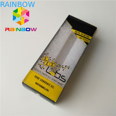 La boîte bas Moq 1oz de impression fait sur commande d'emballage de bouteille d'huile essentielle de CBD 2 onces a réutilisé le papier de carte