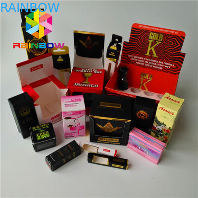 La boîte bas Moq 1oz de impression fait sur commande d'emballage de bouteille d'huile essentielle de CBD 2 onces a réutilisé le papier de carte