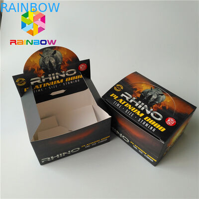 L'emballage de fines herbes d'encens de finition extérieure mate enferme dans une boîte la boîte de papier enduite à tabac de cigare