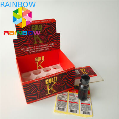 L'emballage de fines herbes d'encens de finition extérieure mate enferme dans une boîte la boîte de papier enduite à tabac de cigare