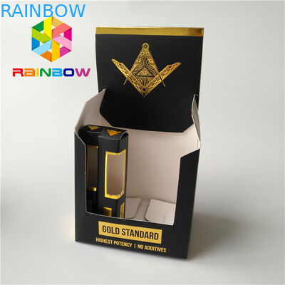 L'emballage de fines herbes d'encens de finition extérieure mate enferme dans une boîte la boîte de papier enduite à tabac de cigare