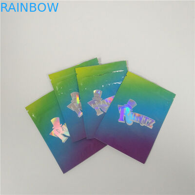 3,5 grammes tiennent Mylar le papier d'aluminium que zip-lock tiennent l'impression de rotogravure de poche