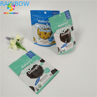 Les petits sacs colorés d'emballage de nourriture de papier d'aluminium de Mylar ferment la fermeture éclair la serrure pour le biscuit/fruit sec