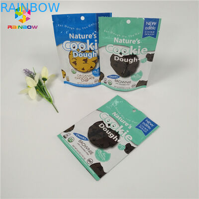 Les petits sacs colorés d'emballage de nourriture de papier d'aluminium de Mylar ferment la fermeture éclair la serrure pour le biscuit/fruit sec