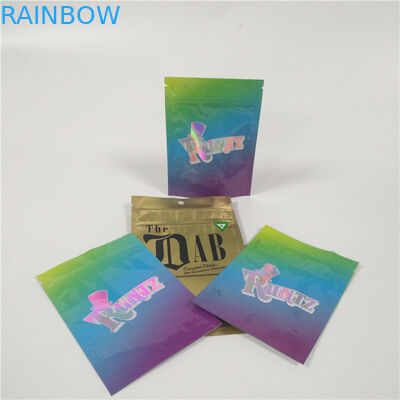 3,5 grammes d'empaquetage de sachets en matière plastique tiennent les sacs zip-lock de chanvre de Runtz de mauvaise herbe de Mylar