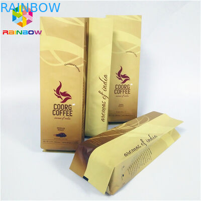 La coutume imprimée tiennent le fond plat de gousset de côté de barrière d'humidité de sacs de poche de tirette