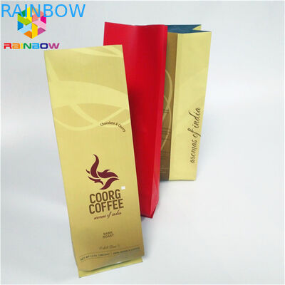 La coutume imprimée tiennent le fond plat de gousset de côté de barrière d'humidité de sacs de poche de tirette