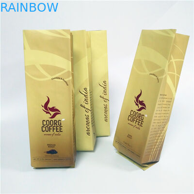 La coutume imprimée tiennent le fond plat de gousset de côté de barrière d'humidité de sacs de poche de tirette