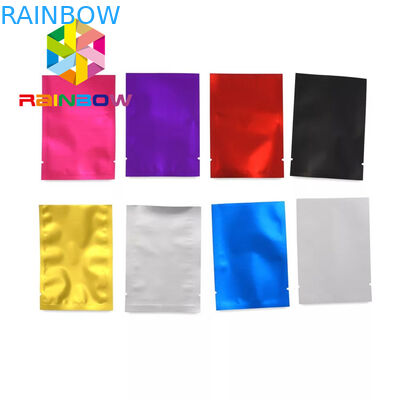 Sachets en matière plastique rescellables empaquetant trois le joint latéral petit Mylar pour des herbes/biscuits