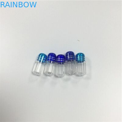 Mini conteneur de forme de balle de capsule de pilules du rhinocéros 69 d'emballage de habillage transparent de bouteille de picoseconde de plastique