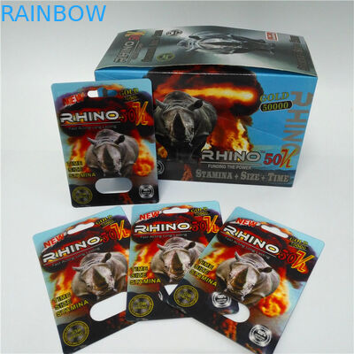 Boîte de papier sexuelle masculine d'emballage de boursouflure de pilule d'amélioration de représentation de premier ministre ZEN