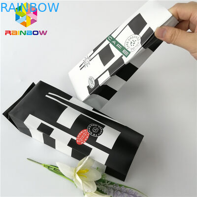 Le papier d'aluminium rescellable tiennent le sachet à thé de café de rôti de gousset de côté de la poche 12oz 16oz