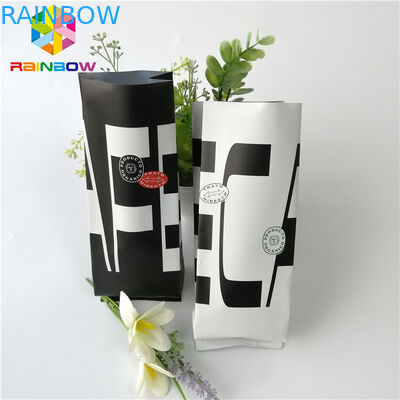 Le papier d'aluminium rescellable tiennent le sachet à thé de café de rôti de gousset de côté de la poche 12oz 16oz