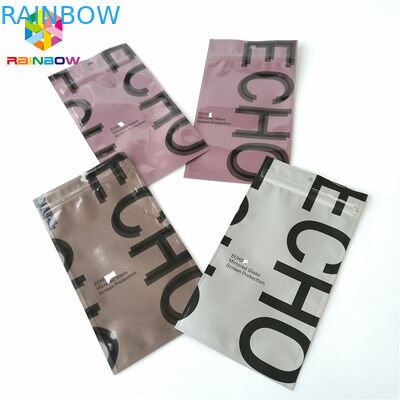 L'emballage zip-lock de papier aluminium met en sac la poche vide en plastique scellée de thé dégrossie par trois