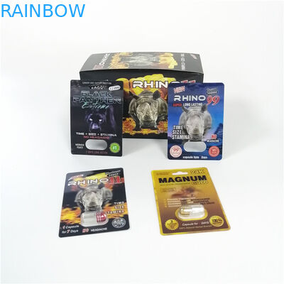 Habillage transparent masculin de médicament d'amélioration empaquetant la carte noire de maman premier ministre Zen Paper Display