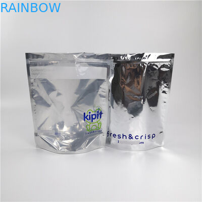 Le sac cosmétique d'emballage de film de laser tiennent le logo adapté aux besoins du client par poche imprimant des biens