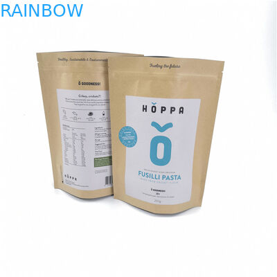 Biens recyclables de marque de distributeur de sacs en papier adaptés aux besoins du client par Papier d'emballage pour les nourritures de empaquetage