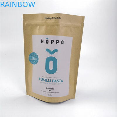 Biens recyclables de marque de distributeur de sacs en papier adaptés aux besoins du client par Papier d'emballage pour les nourritures de empaquetage