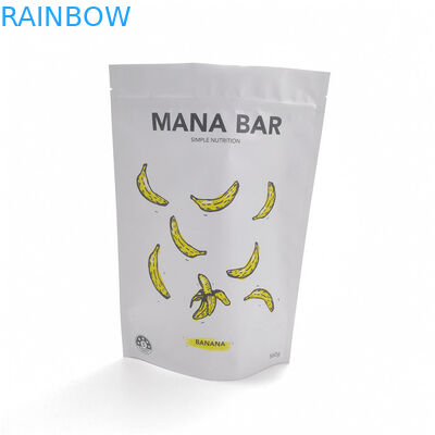 Mats blancs tiennent la catégorie sûre de nourriture rescellable de sacs de poche adaptée aux besoins du client avec la tirette