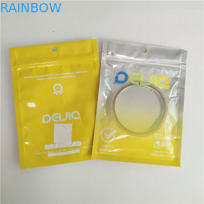 Sachets en matière plastique d'accessoires de téléphone portable empaquetant le sac en plastique biodégradable de téléphone portable de fermeture éclair