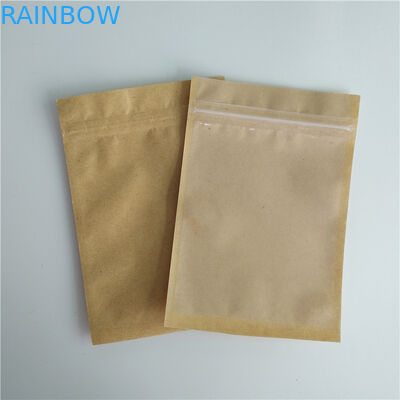 Biens recyclables de sacs en papier faits sur commande d'oreiller de sachet de café de graine de cerise avec la fenêtre