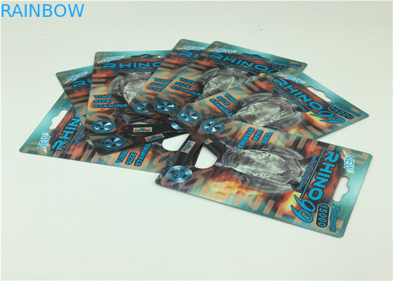 Emballage durable de carte de papier pour les pilules naturelles de amélioration de sexe de représentation de mâle