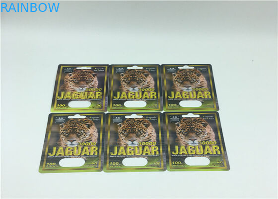 L'impression FX 35000 pilules masculines d'amélioration de carte de boursouflure empaquetant l'effet 3d insèrent la carte