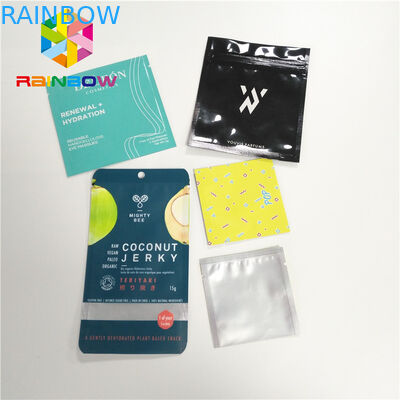 Poche latérale de joint des sacs trois mats d'emballage de papier d'aluminium pour le paquet cosmétique de maquillage