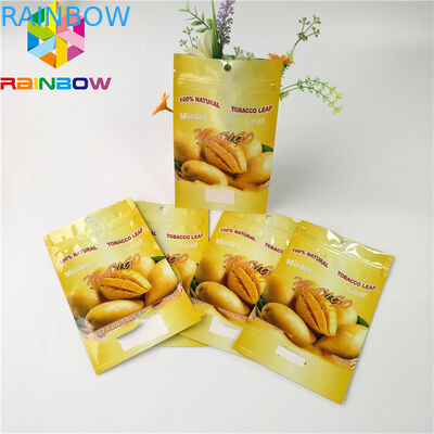 250g 500g sèche l'aluminium fait sur commande d'emballage de poche d'aluminium de fruit le gousset qu'inférieur rayé se tiennent met en sac