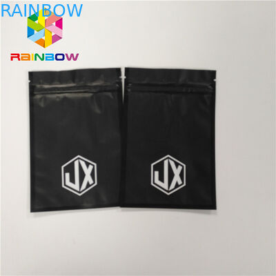 Sachet en plastique de joint d'individu d'emballage de poche d'aluminium de preuve d'odeur de Mylar avec la tirette rescellable