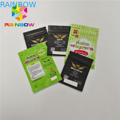 Sachet en plastique de joint d'individu d'emballage de poche d'aluminium de preuve d'odeur de Mylar avec la tirette rescellable