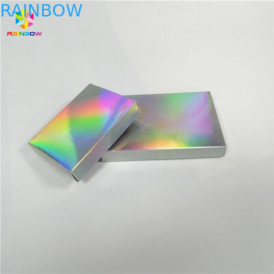 Laser olographe cosmétique imprimé adapté aux besoins du client d'emballage de boîte de papier de scintillement pour le cadeau