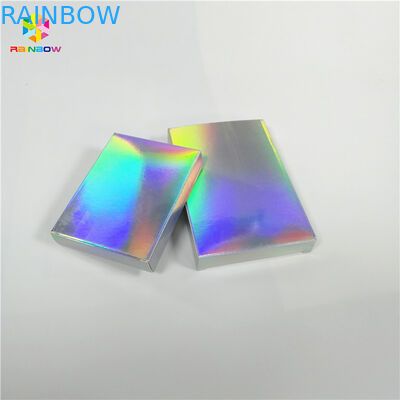 Impression faite sur commande découpée avec des matrices de boîte de papier de carte d'hologramme pour le fard à paupières de crème de rouge à lèvres de biscuits de sucrerie