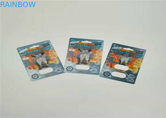 L'emballage de carte de boursouflure d'effet de Mamba 3d a adapté l'impression aux besoins du client pour des pilules de sexe de capsule