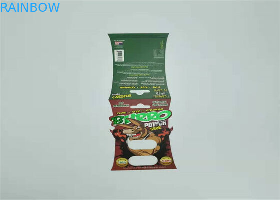 Carte en plastique d'insertion de pilules de sexe de capsule d'emballage de carte de boursouflure du rhinocéros 69-9000 pour Enhancemen masculin