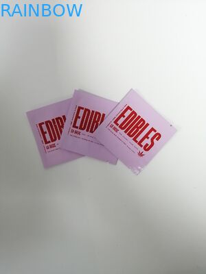 3.5/7 grammes de Mylar d'odeur de preuve de sacs zip-lock en plastique de mauvaise herbe pour l'emballage de fleur de Gummies