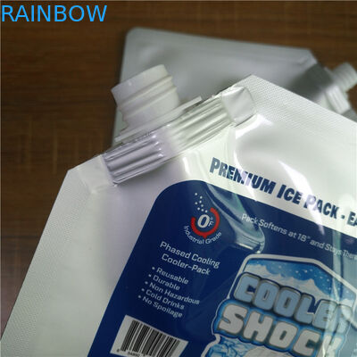 La boisson réutilisable tiennent les sacs biodégradables d'épice de paquet de nourriture de poche de tirette avec le bec