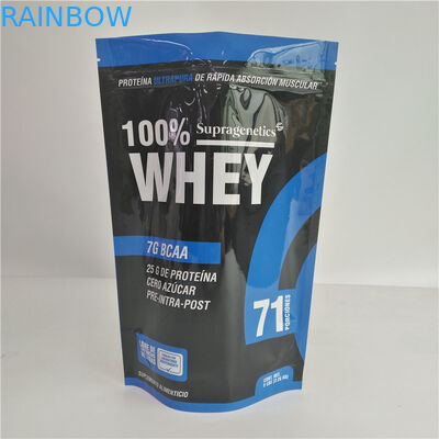 Tenez la poudre de chocolat de café de sacs de casse-croûte imprimée par coutume de poche empaquetant 5lb 2kg