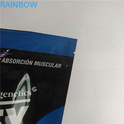 Tenez la poudre de chocolat de café de sacs de casse-croûte imprimée par coutume de poche empaquetant 5lb 2kg