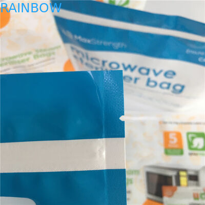 Les sacs zip-lock de gousset du fond de micro-onde brillants tiennent la poche en plastique de cornue de stérilisateur