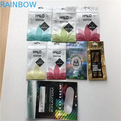 Trois rescellables - nourriture zip-lock de sac scellée par côté de papier d'aluminium étanche à l'humidité