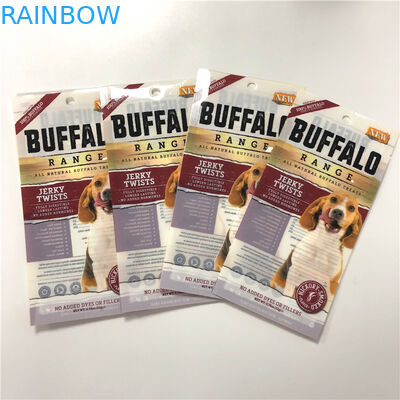 Poches en plastique sûres de chien/chat/tortue/nourriture pour poissons de sac d'emballage de nourriture avec le zip-lock réutilisable