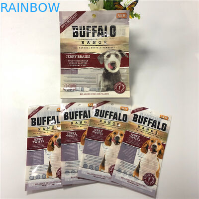 Poches en plastique sûres de chien/chat/tortue/nourriture pour poissons de sac d'emballage de nourriture avec le zip-lock réutilisable