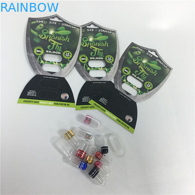 Cartes masculines de pilule de capsule d'amélioration de boursouflure de carte de mouche recyclable d'emballage avec la balle