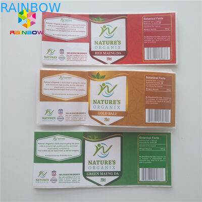 La douille de rétrécissement de compte-gouttes marque la fiole pharmaceutique d'autocollants la bouteille 30ml en verre pour le stéroïde