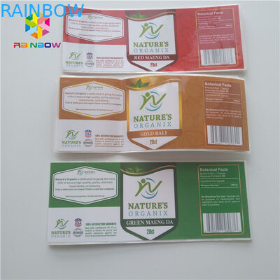 La douille de rétrécissement de compte-gouttes marque la fiole pharmaceutique d'autocollants la bouteille 30ml en verre pour le stéroïde